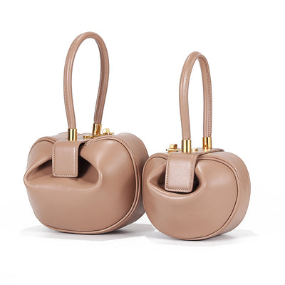 Bolso de Cuero Retro Diseño Francés Nicho - Bolsa Portátil Elegante - Image 4