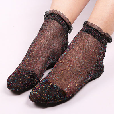 Calcetines de Encaje Brillante para Mujer - Image 11