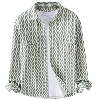 Camisa Casual de Cuadros para Hombre - Manga Larga Suelta - Image 5