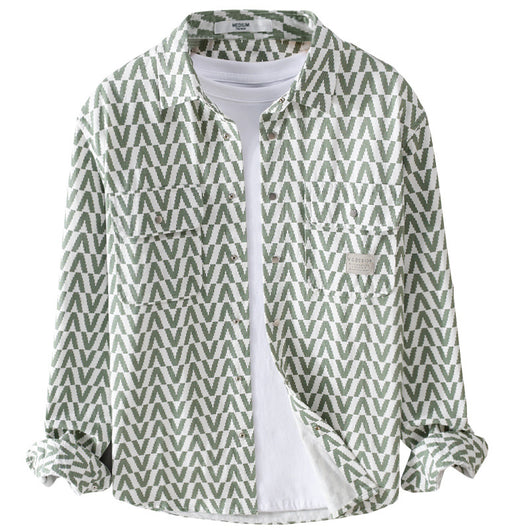 Camisa Casual de Cuadros para Hombre - Manga Larga Suelta - Image 5