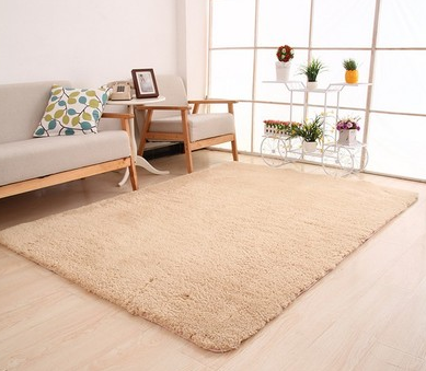 Tapete Peludo Blanco Premium - Alfombra Suave para Sala, Dormitorio y Cocina