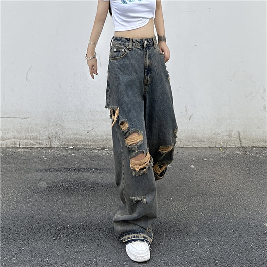 Jeans Rotos Estilo Harajuku para la Calle - Image 12