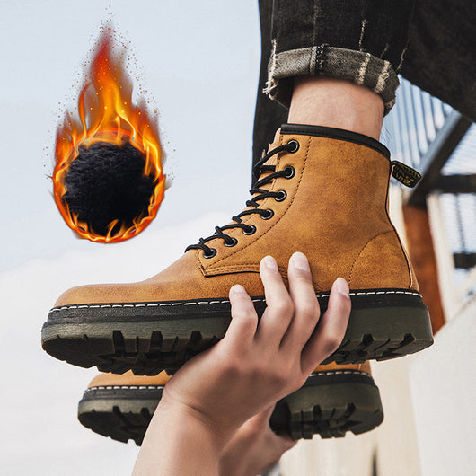 Botas Martin Altas para Hombre Estilo Británico - Invierno - Image 2