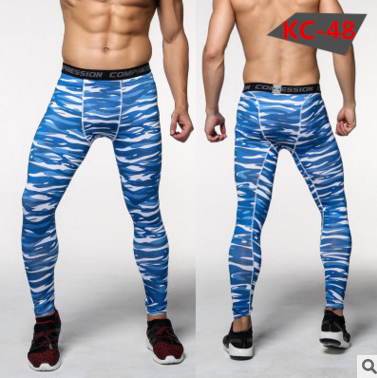 Pantalones de Compresión Camuflaje para Hombre - Leggings Deportivos Ajustados - Image 11