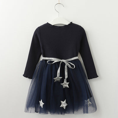 Vestido Infantil Estampado de Manga Larga - Image 14
