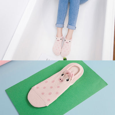 Calcetines de Algodón Estampados Adorables para Mujer - Image 12