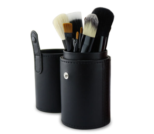 Set de 12 Brochas de Maquillaje Profesional con Estuche de Almacenamiento PU