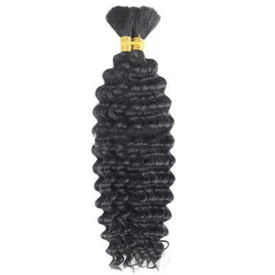 Cabello a Granel Ondas Profundas Boho Trenzas Mixtas Humano - Image 12
