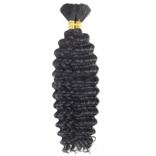 Cabello a Granel Ondas Profundas Boho Trenzas Mixtas Humano - Image 12