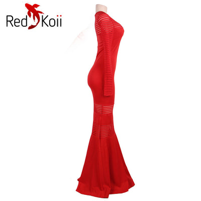 Vestido Sirena Rayas Elegante Efecto Perspectiva - Image 5