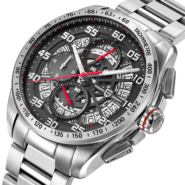 Reloj de Negocios para Hombre con Pulsera de Acero y Cuarzo