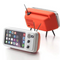 Parlante Bluetooth Retro con Soporte para Teléfono