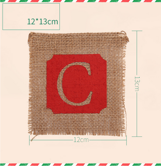 Bandera Navideña de Arpillera - Decoración Festiva para Puerta y Pared - Image 5