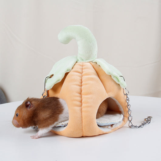 Nido Térmico de Algodón para Mascotas Pequeñas - Diseño Calabaza - Image 4
