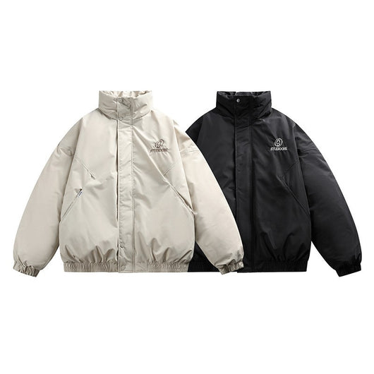 Chaqueta de Plumón de Pato Blanco para Hombre - Corte Holgado - Image 5