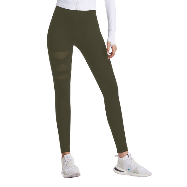 Leggings Deportivos Cintura Alta con Diseño Cruzado para Yoga - Image 5