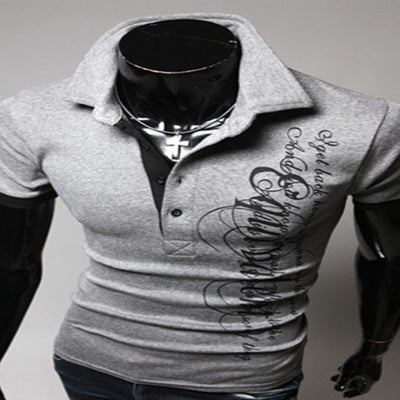 Camisa Casual para Hombre con Estampado de Águila Grande y Cuello Solapa - Image 5