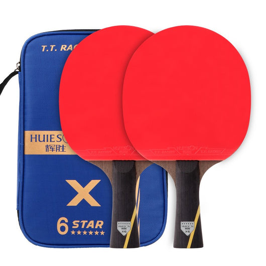 Raqueta de Tenis de Mesa Profesional Doble Cara Anti-adhesivo 6 Estrellas - Image 4