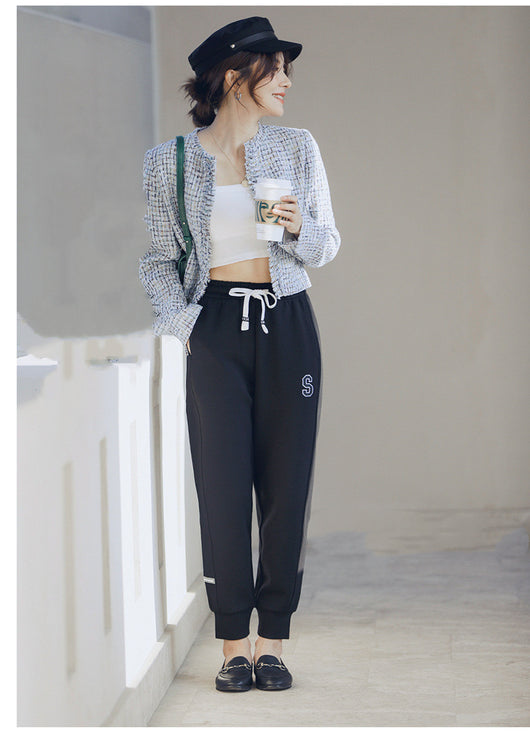 Pantalones Deportivos Cintura Alta Elástica Holgados para Mujer - Image 2