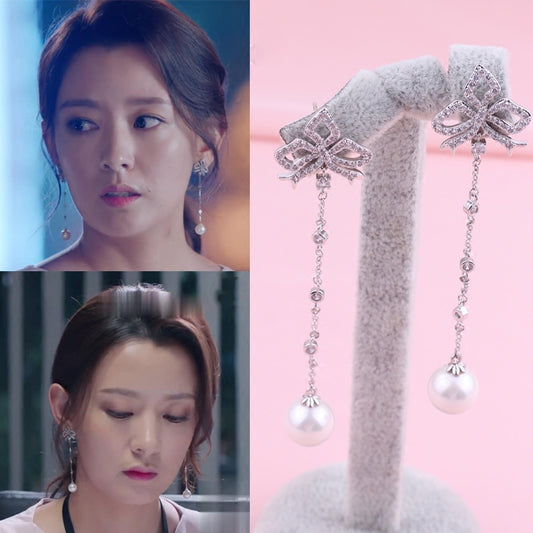 Aretes de Moño con Perla - Hipoalergénicos y Elegantes
