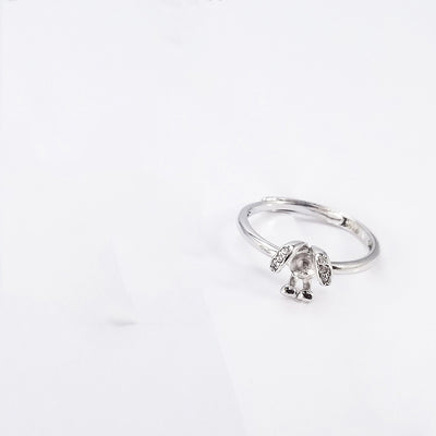 Collar Anillo de Plata Esterlina con Perla Creativa - Image 9