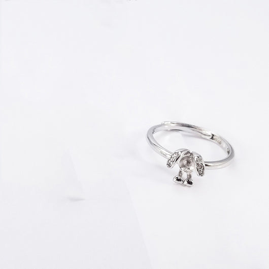 Collar Anillo de Plata Esterlina con Perla Creativa - Image 9