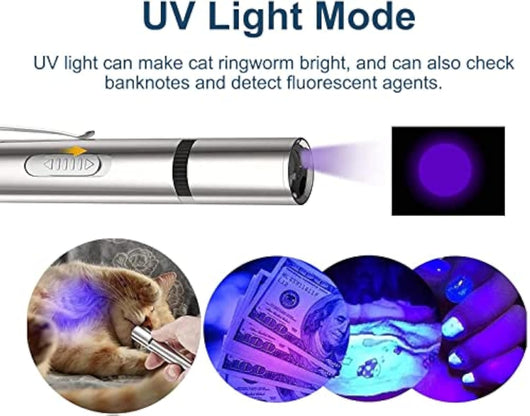 Juguete Interactivo para Gatos con Puntero LED y Varita - Entretenimiento para Gatos y Perros - Image 4