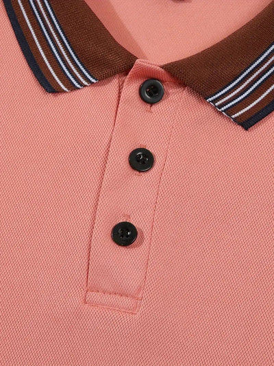 Polo Ejecutivo Bicolor de Manga Corta para Hombre - Image 20