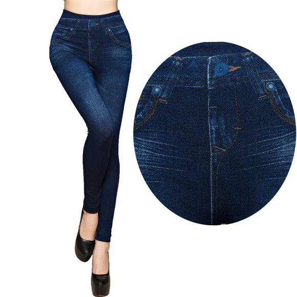 Leggings Talla Grande Efecto Denim - Comodidad de Jeggings