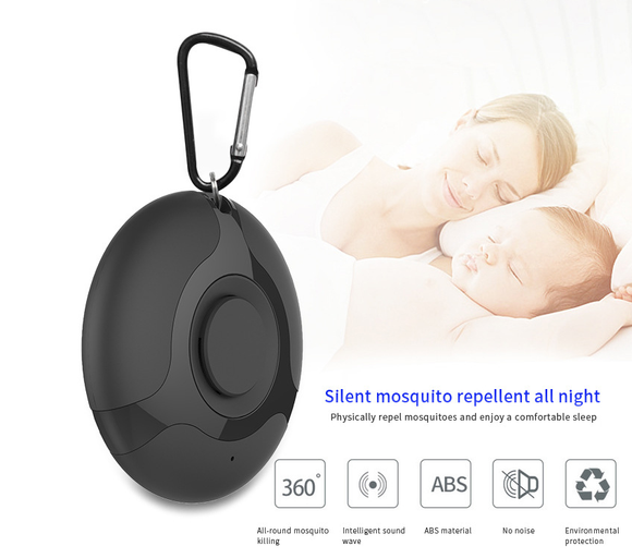Repelente Ultrasónico de Insectos Portátil con Carga USB
