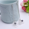 Long flower tassel earrings Plateado