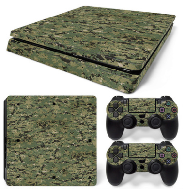 Hot pink and black leopard print skin set for PS4 Slim console and two controllers. - Image 6