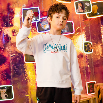 Suéter infantil de color liso para otoño - Image 11
