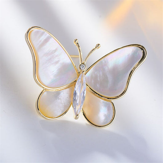 Broche Mariposa Circón Fritilaria - Temperamento Elegante - Image 6