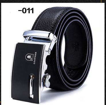 Cinturón de Cuero Ejecutivo para Hombre con Hebilla Automática de Dos Capas - Image 6