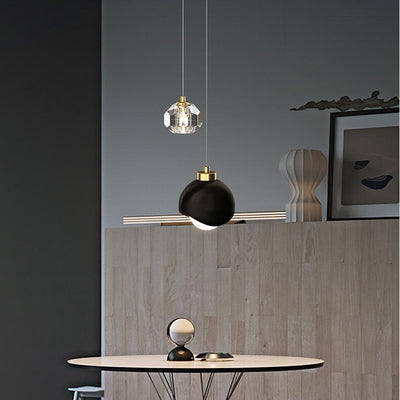 Lámpara Colgante de Cristal Dorado Lujo - Diseño Creativo para Dormitorio - Image 9