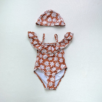 Traje de Baño Infantil con Volantes y Tirantes Ajustables - Image 3