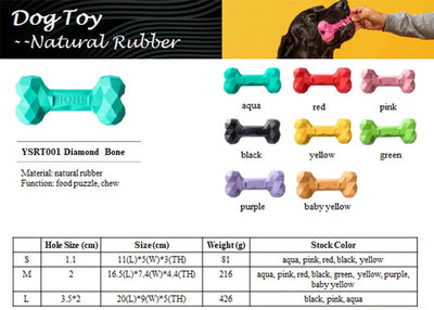 Juguete Hueso de Goma Resistente para Masticar - Limpieza Dental Canina - Image 14