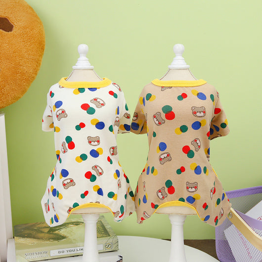 Ropa para Perros con Diseño Colorido y Osito - Image 2