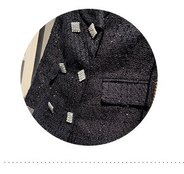 Conjunto de Abrigo y Shorts de Lana Doble Botonadura - Image 17