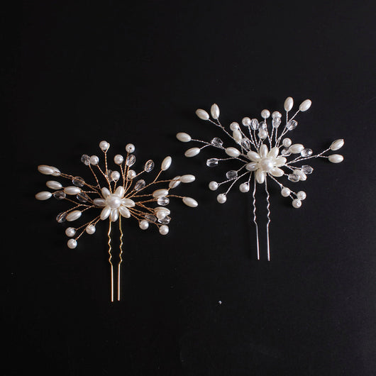 Peineta Nupcial de Cristal y Perlas Coreanas - Accesorio Artesanal para Novia - Image 18