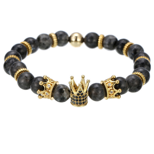 Pulsera Hexagonal para Hombre con Circonitas Incrustadas y Diseño de Corona - Image 44