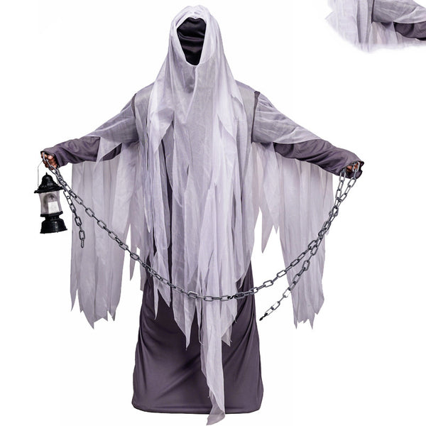 Disfraz de Fantasma Luminoso con Linterna para Cosplay de Halloween