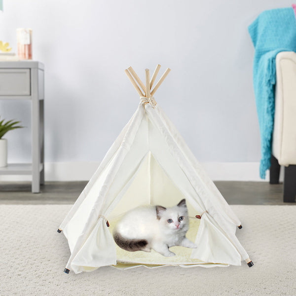 Carpa Desmontable para Mascotas con Tela de Algodón Lavable