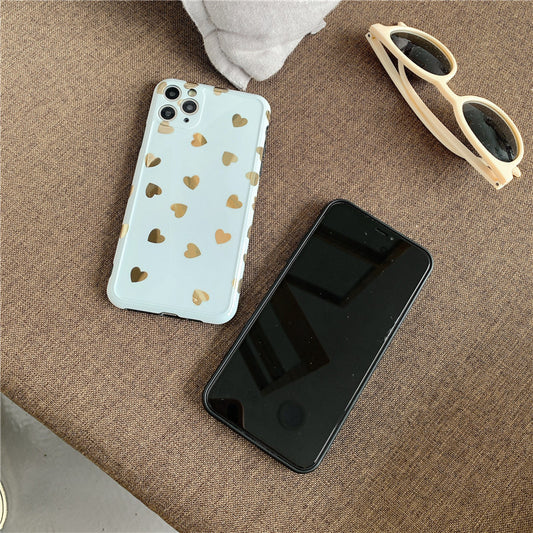 Funda para móvil con baño de oro y diseño de amor - Image 2