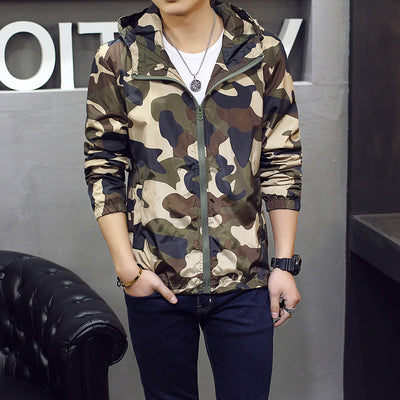Chaqueta Camuflaje Slim Fit para Hombre - Estilo Urbano Moderno