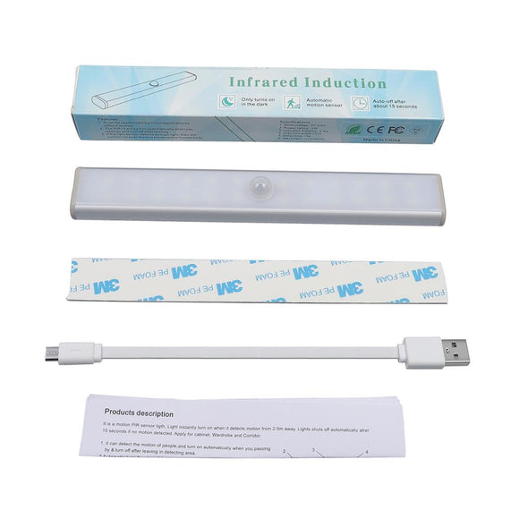 Luz LED con Sensor de Movimiento y Carga USB