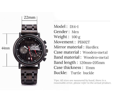 Reloj de Madera con Grabado Láser para Hombre - Image 9