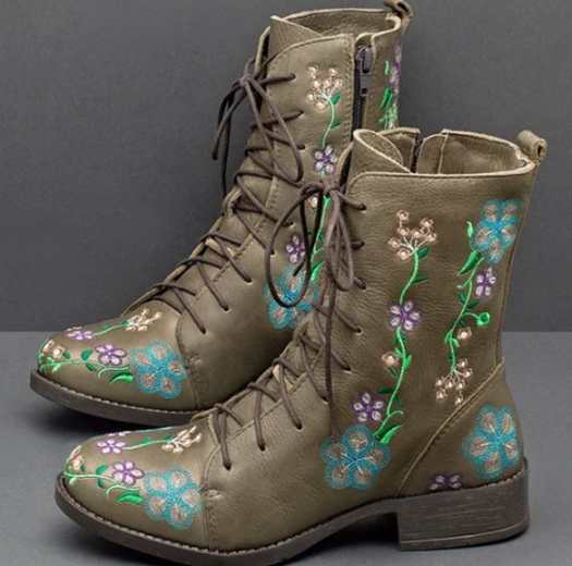 Botas Planas con Cordones para Otoño e Invierno - Image 9