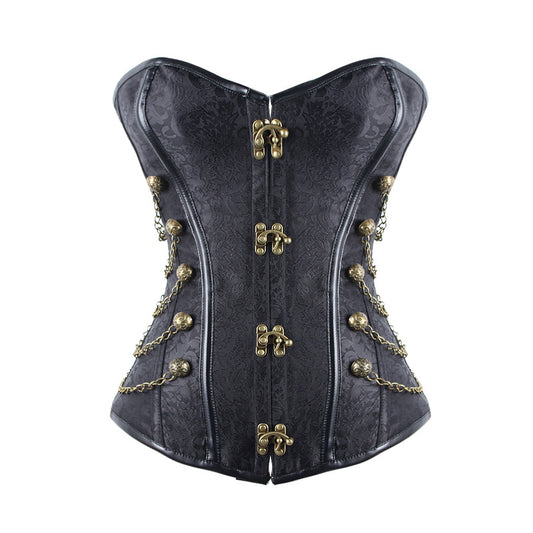 Corsé Steampunk Gótico Vintage de Corte Clásico